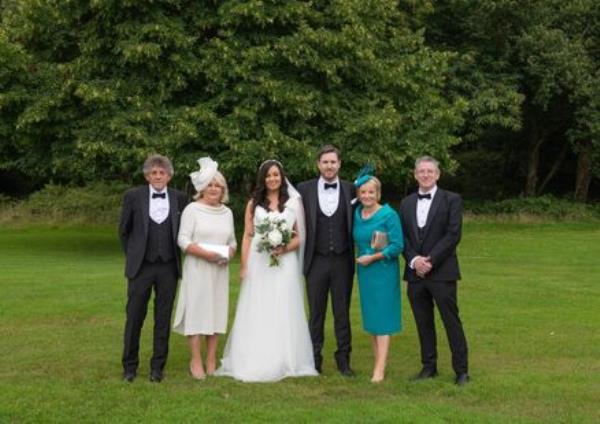 Deirdre Ring and Andrew Creedon with Majella and John Ring and Mary and Neil Creedon