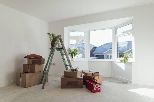 Pack smaller boxes at waist level to save your back.