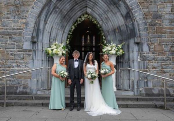 Deirdre Ring with John Ring, Nicola Ring and Shauna Ring