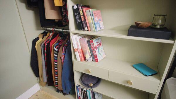 The wardrobe in the bedroom in Dundrum.