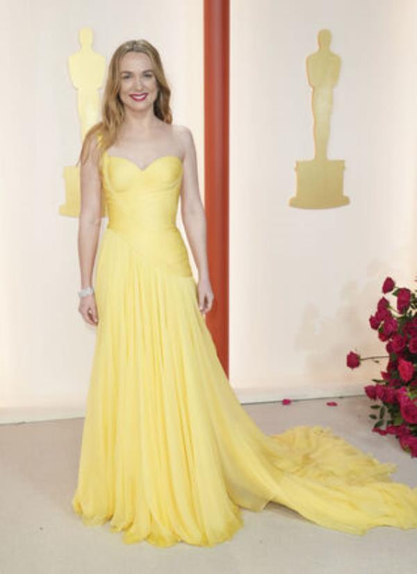 Kerry Co<em></em>ndon arrives at the Oscars on Sunday, March 12, 2023, at the Dolby Theatre in Los Angeles. (Photo by Jordan Strauss/Invision/AP)